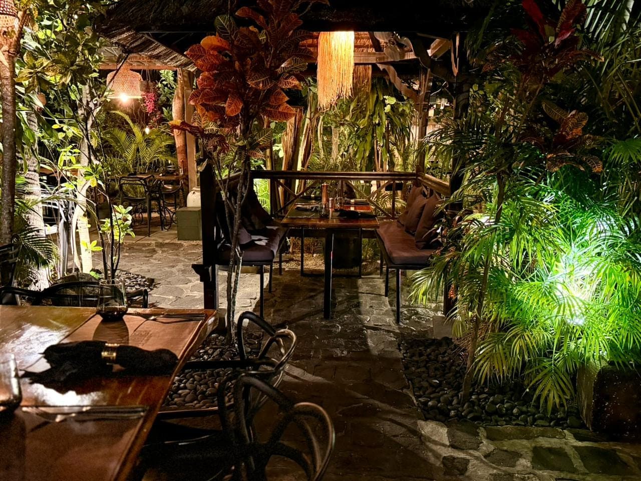 Inside the restaurant